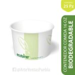 Contenedor para Comida 16 Oz (480 Ml) Squat 25 Pz