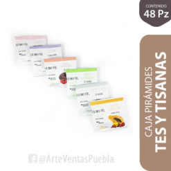 Caja Piramides Tes y Tisanas EuroTe® Cj 48 Pz