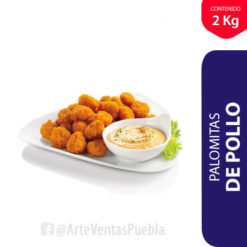 Palomitas de Pollo Del Día® Cj 6 / 2 Kg con 180 Pzas Aprox.